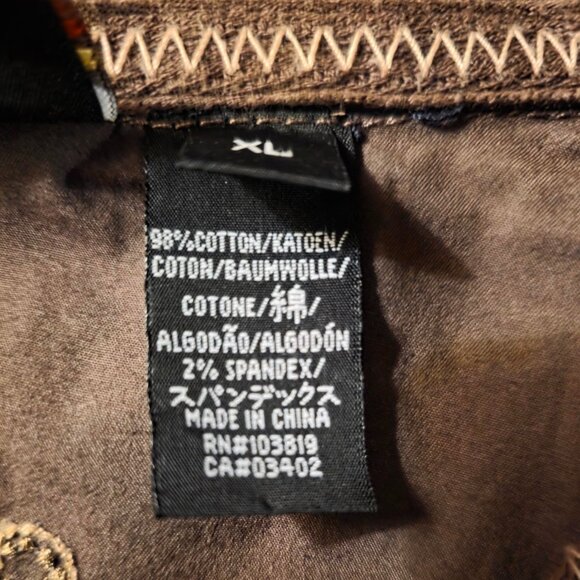 HARLEY DAVIDSON Women's Vest Top XL brown Embroidered Logo sleeveless zippered - Picture 7 of 8